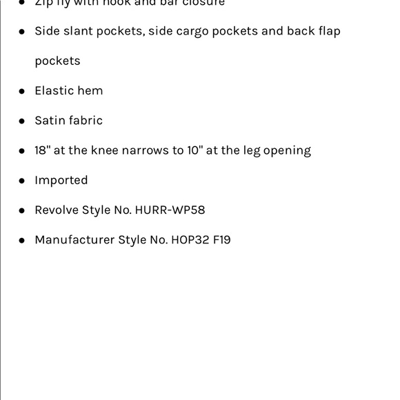 SOLD OUT H:ours Port Joggers Size Small - Picture 4 of 4